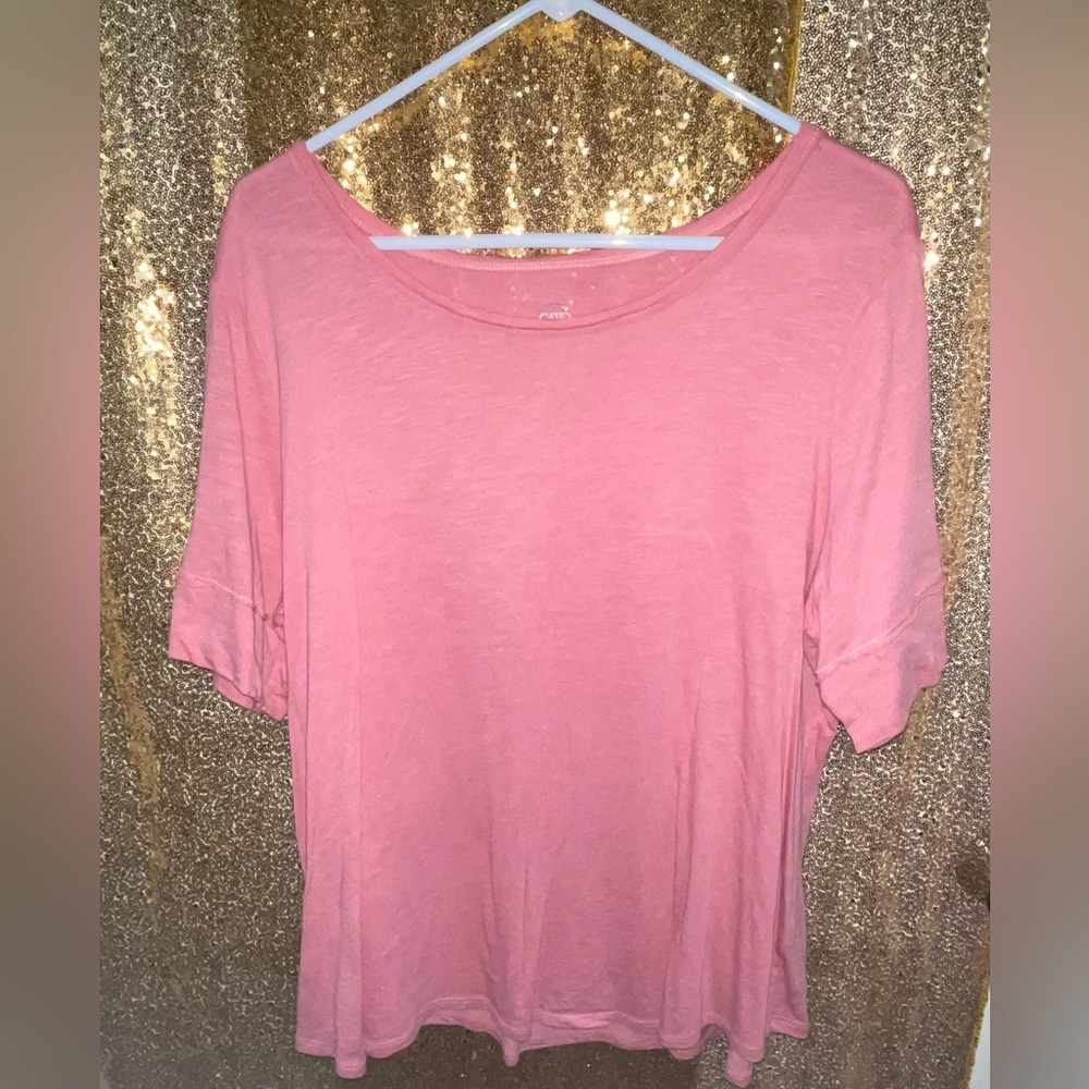 Salmon colored shirt